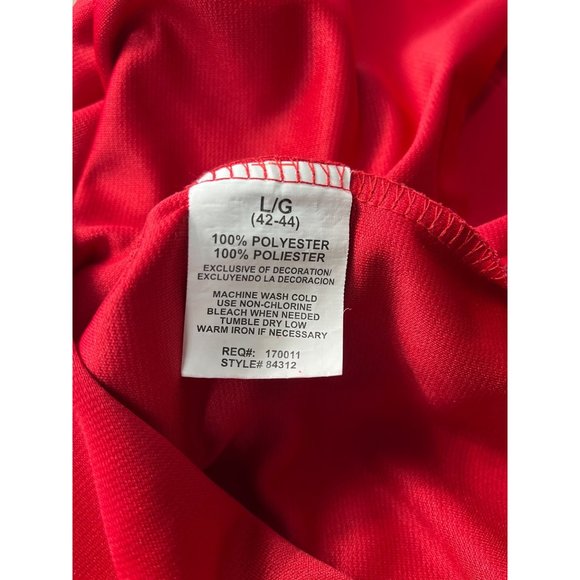 Vintage Washington Nationals DC Men's Red MLB Jersey Sz L - Picture 7 of 8